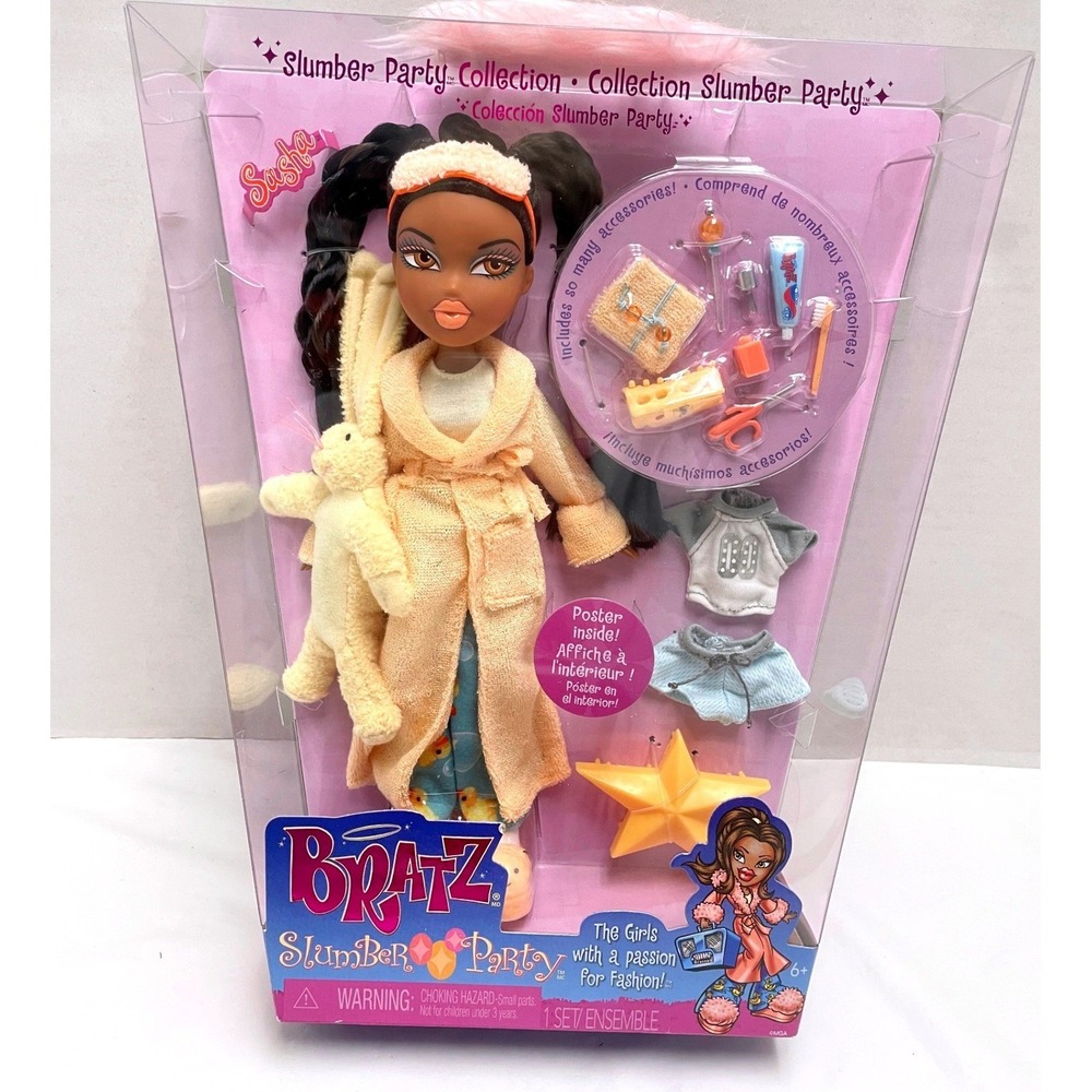 Bratz Slumber Party Sasha Doll 20th Anniversary Edition MGA 592051C3 New